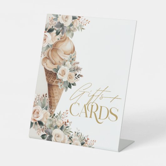 Signe De Table Cadeaux Et Cartes De Crème De GlaceFête des mariée (Recto)