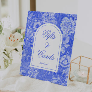 Signe De Table Cadeaux et Cartes de Mariage Chinoiserie Bleu