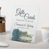 Signe De Table Cadeaux et cartes Elégant Merci Rose Turquoise (In SItu)