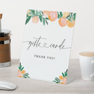 Signe De Table Cadeaux et Cartes Fête de Bébé Little Cutie Citrus