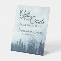 Cadeaux et cartes Merci Misty Blue Pines Mariage