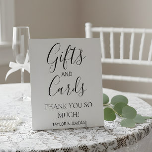 Signe De Table Cadeaux et Cartes Minimalistes Modernes