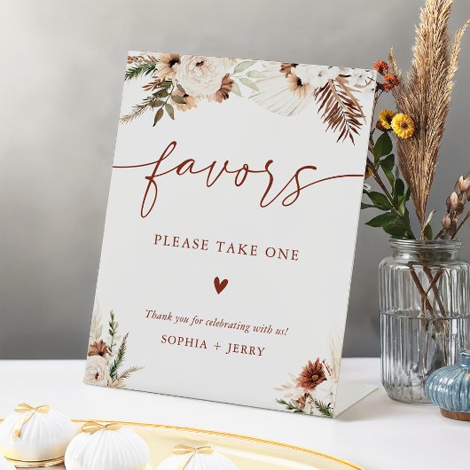 Signe De Table Cadeaux Floraux Bohème Terreux Chauds de Terre Cui