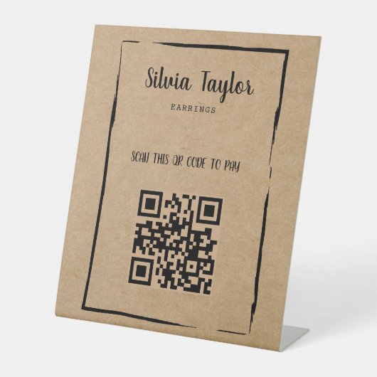 Signe De Table Cadre d'artisanat moderne simple (Recto)