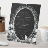 Signe De Table Cadre fleuri luxueux (In SItu)