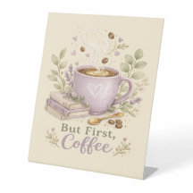 Café aquarelle lavande cosy