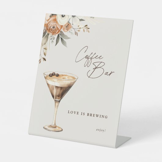 Signe De Table Café Bar Fête des mariées Espresso Martini (Recto)