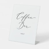 Signe De Table Café-bar Mariage Delicic Black Calligraphy (Recto)