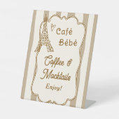 Signe De Table Cafe Bebe French Coffee Drinks Station Tabletop (Recto)