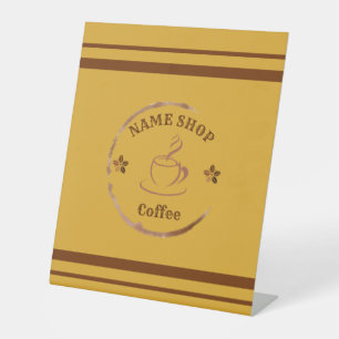 Signe De Table Café maison moderne Thé personnalisé Nom d'entrepr