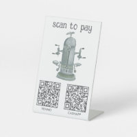 Café SCANNER POUR PAYER QR Vintage Espresso Aquare
