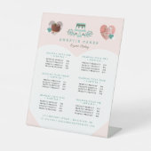 Signe De Table Cakes & Sweets Bakery Magasin Logo Prix du service (Recto)