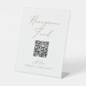 Signe De Table Calcul Or Delicate Code QR Honeymoon Fund (Recto)