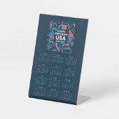 Signe De Table Calendrier Joyeux anniversaire USA 250 (Recto)