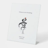 Signe De Table Calligraphie arabe de l'amour divin art shodo (Recto)