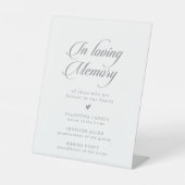 Signe De Table Calligraphie Chic Classique Mariage En Mémoire Aff (Recto)