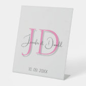 Signe De Table Calligraphie classique tendance monogramme (Recto)