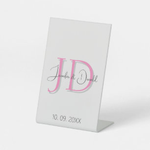 Signe De Table Calligraphie classique tendance monogramme