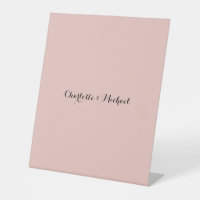 Calligraphie de mariage Élégante Rose Gold Nom sim