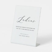 Signe De Table Calligraphie Mariage Dames Salle de bain (Recto)