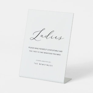 Signe De Table Calligraphie Mariage Dames Salle de bain