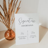 Signe De Table Calligraphie Mariage Signature Cocktail Bar