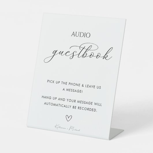 Signe De Table Calligraphie Mariage Téléphone Guides (Recto)