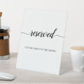 Signe De Table Calligraphie minimale Mariage réservé (In SItu)