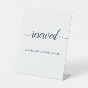 Signe De Table Calligraphie Minimale Réservé Siège Mariage