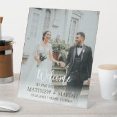 Signe De Table Calligraphie moderne Accueil simple Mariage photo (In SItu)