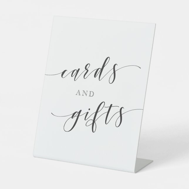 Signe De Table Calligraphie moderne Cartes de mariage et cadeaux (Front)