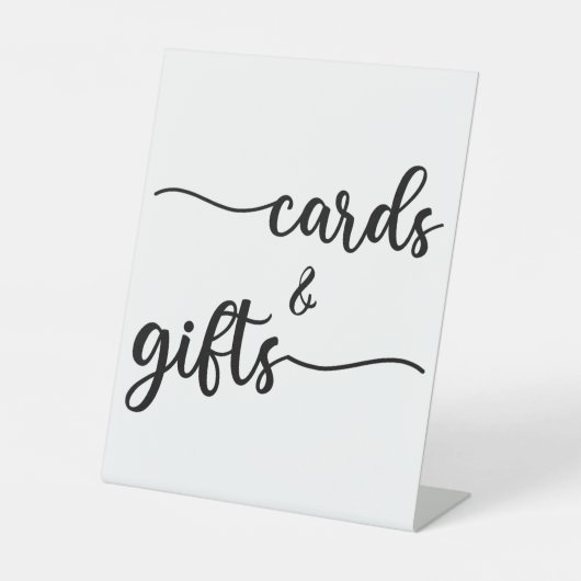 Signe De Table Calligraphie moderne Cartes de Mariage et Cadeaux (Recto)