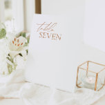 Signe De Table Calligraphie moderne Elégant Mariage Numéro de tab<br><div class="desc">Prévoyez-vous un mariage sur le thème de la bohème et recherchez-vous le parfait signe de piédestal pour correspondre à votre esthétique? Ce panneau magnifiquement conçu dispose d'une police de calligraphie moderne qui complète parfaitement n'importe quel thème mariage. L'agencement propre et moderne assure à l'enseigne un design et une lecture facile....</div>