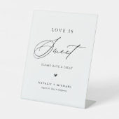 Signe De Table Calligraphie moderne Elégante table de dessert de (Recto)