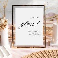 Calligraphie moderne laisser l'amour brillant Mari