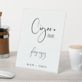 Signe De Table Calligraphie Moderne Mariage Cigar Bar Mariage Sig (In SItu)