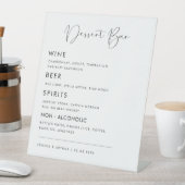 Signe De Table Calligraphie moderne Script Mariage Dessert Bar Me (In SItu)