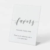 Signe De Table Calligraphie moderne table des faveurs de mariage (Recto)