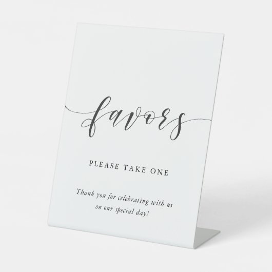 Signe De Table Calligraphie moderne table des faveurs de mariage (Recto)