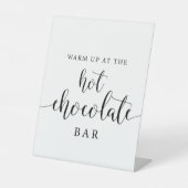 Signe De Table Calligraphie rustique Barre de chocolat chaud (Recto)