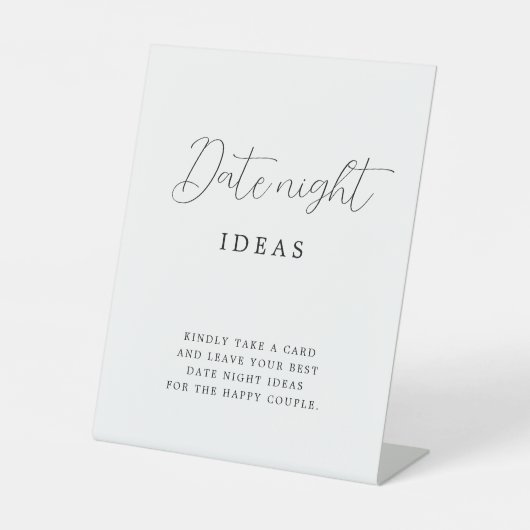 Signe De Table Calligraphie rustique Fête des mariées Date Idées  (Recto)