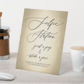 Signe De Table Calligraphie Script Selfie Station Mariage (In SItu)