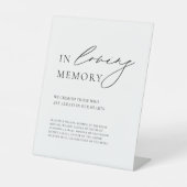 Signe De Table Calligraphie Simple Moderne En Mariage Mémoire Amo (Recto)