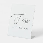 Signe De Table Calligraphie simple Programme de mariage rustique  (Recto)