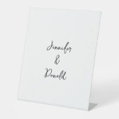 Signe De Table Calligraphie tendance écriture classique simple pe (Recto)