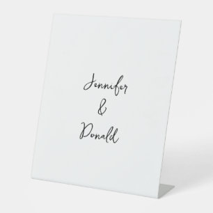 Signe De Table Calligraphie tendance écriture classique simple pe