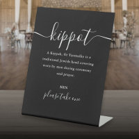 Calotte de mariage juif Kippot Script Yarmulke