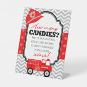 Signe De Table Camion combien de bonbons jeu de fête (Recto)