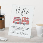 Signe De Table Camion Rustique Roux Feu Anniversaire Cadeau et Ca (In SItu)