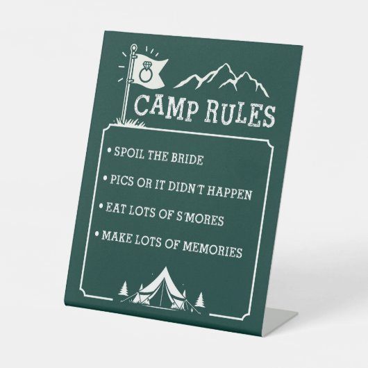 Signe De Table Camp Bachelorette 8X10 (Recto)